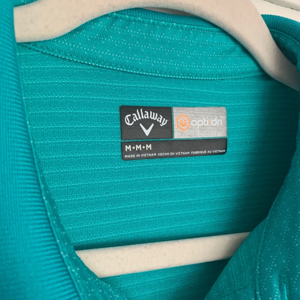 Callaway golf polo Sea Green size M - Picture 4 of 5